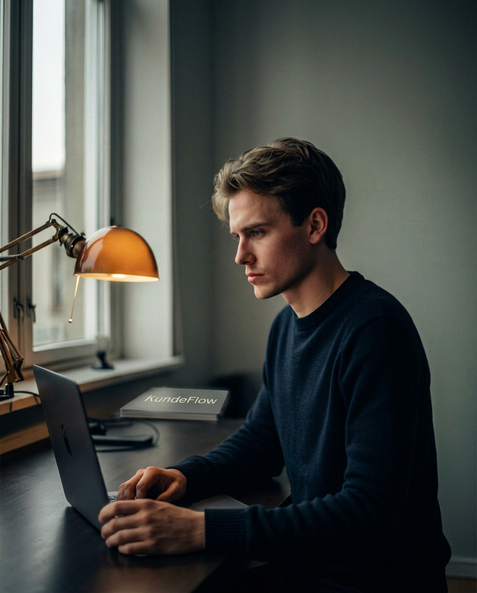 Fokuseret arbejde foran skærmen